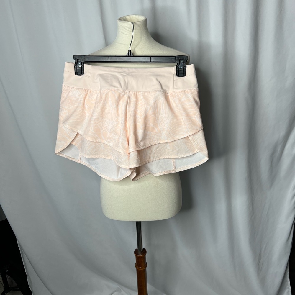 CALIA by Carrie Underwood Layered Running Shorts Pink Size M | Athletic Shorts